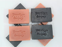 Charcoal & Rose Clay Facial Bar Soap - 2 Full Size Bar Pack